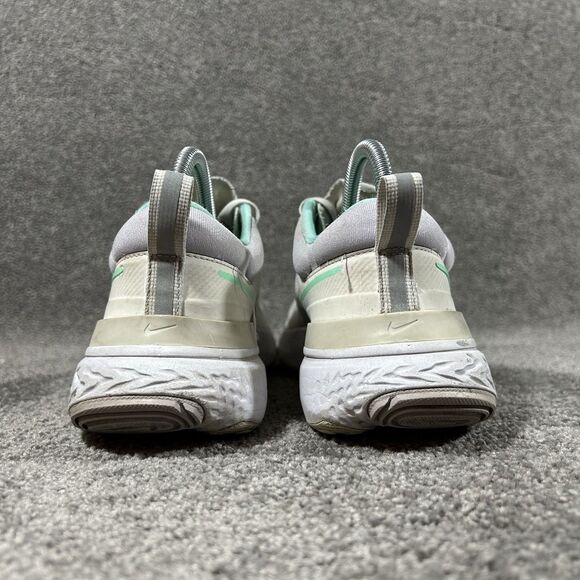 Nike React Miler 2 CW7136-002 Women's Size 7.5 White Mint Green Running Shoes - Picture 7 of 13